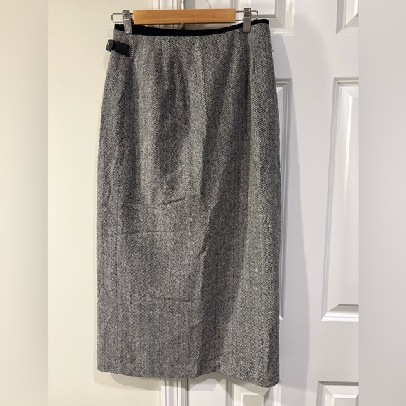 Talbots Vintage Made in USA Wool Long Wrap Skirt - Picture 3 of 8